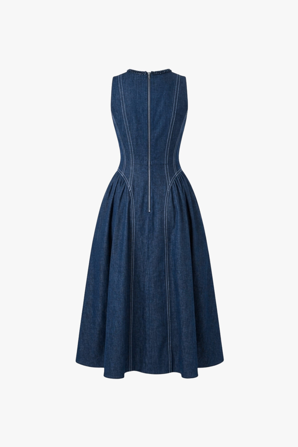 KORA DENIM MIDI DRESS